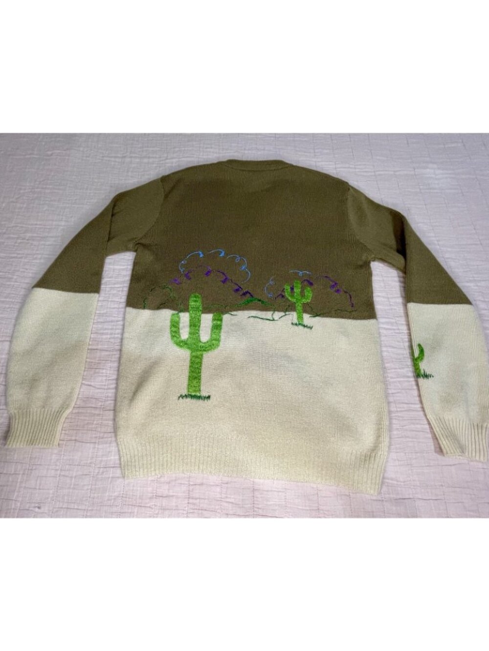 Vintage Cyn Les Shirlee Equestrian Horse Embroidered Sweater Sz Med Old Money EC - Picture 6 of 10